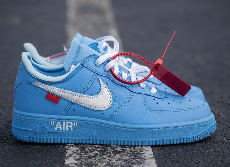 Off White Nike Air Force 1 Low Mca Blue For Sale Ci1173 400 (4) - newkick.cc