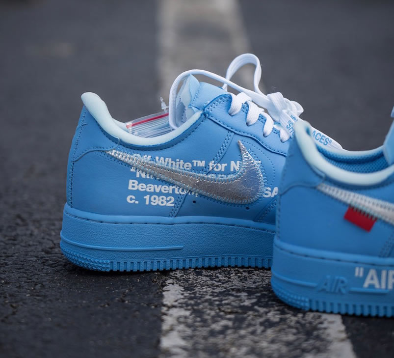 Off White Nike Air Force 1 Low Mca Blue For Sale Ci1173 400 (6) - newkick.cc