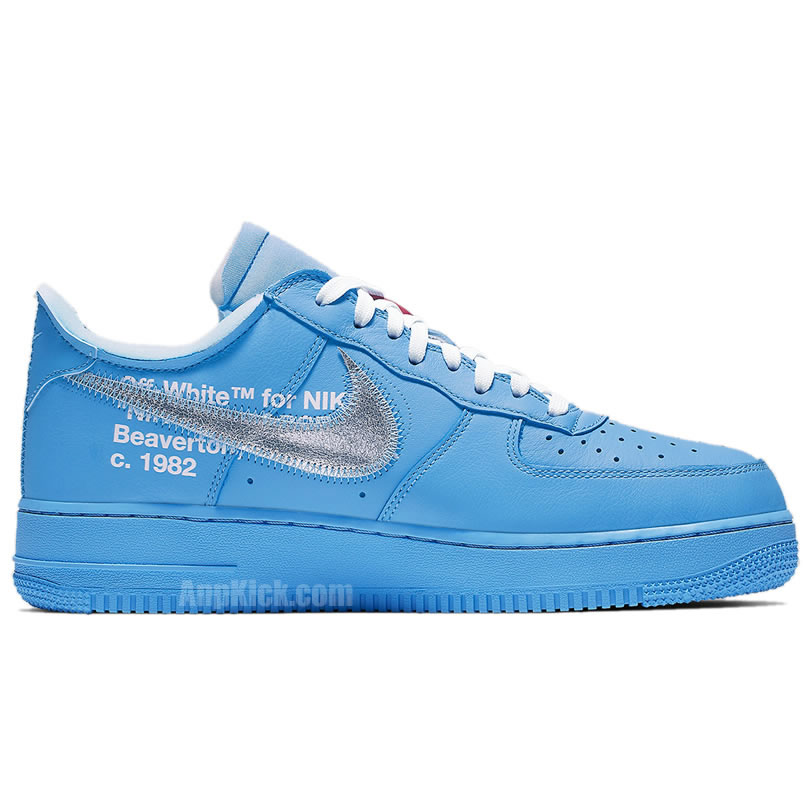 Off White Nike Air Force 1 Low Mca University Blue For Sale Ci1173 400 (2) - newkick.cc