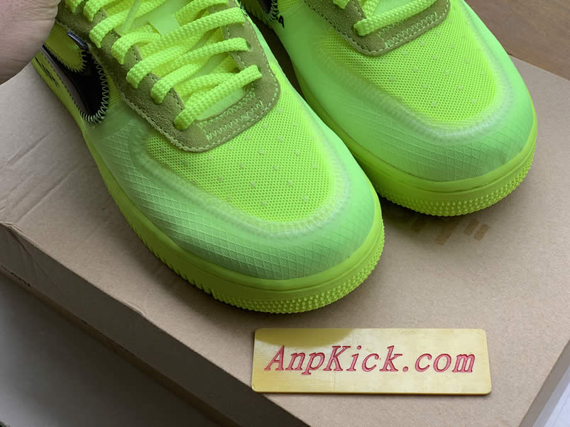 Off-White x Nike Air Force 1 Low 'Volt' Green Shoes AO4606-700 For Sale