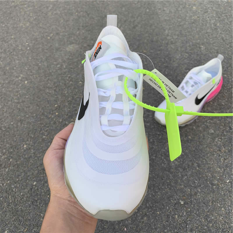 serena williams off white nike womens air max 97 pink rose detail