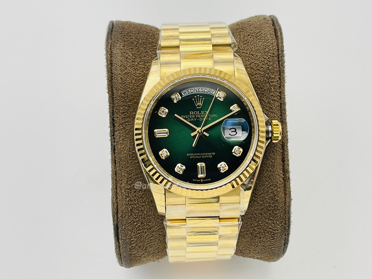 Rolex Day Date Olive Green 128238 0069 (3) - newkick.cc