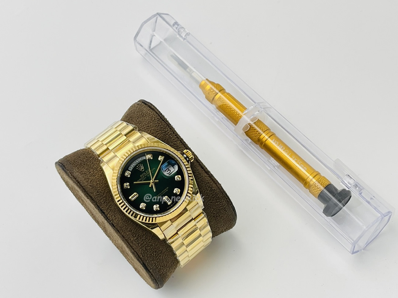 Rolex Day Date Olive Green 128238 0069 (4) - newkick.cc