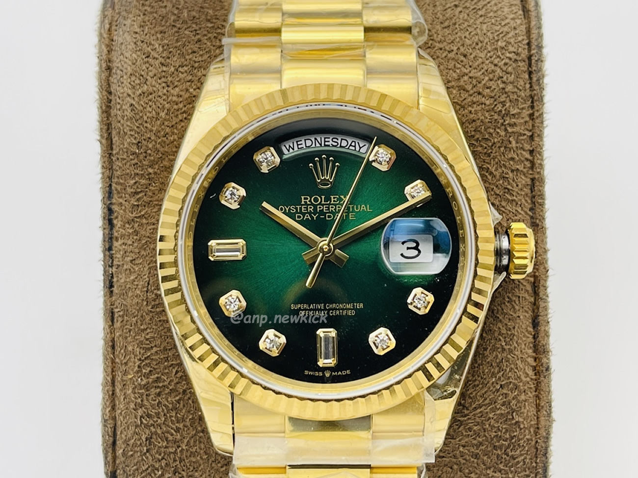 Rolex Day Date Olive Green 128238 0069 (9) - newkick.cc