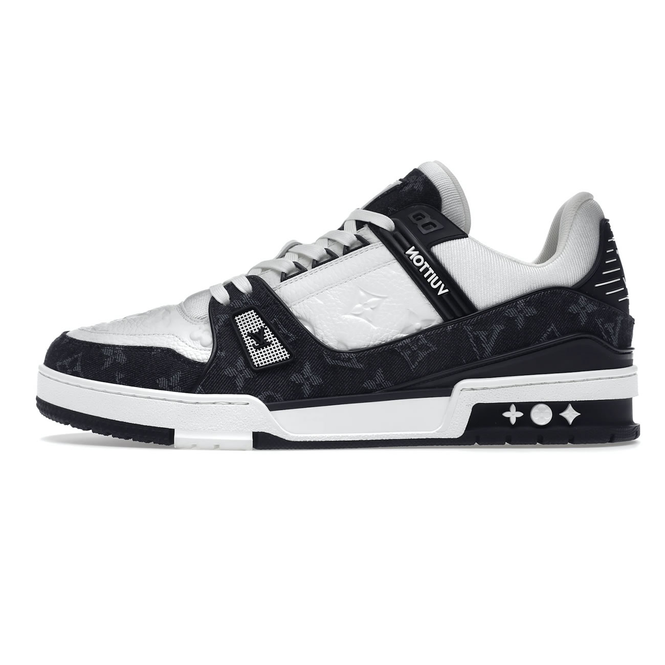 Louis Vuitton Lv Trainer White Black White 1a9jgb (1) - newkick.cc