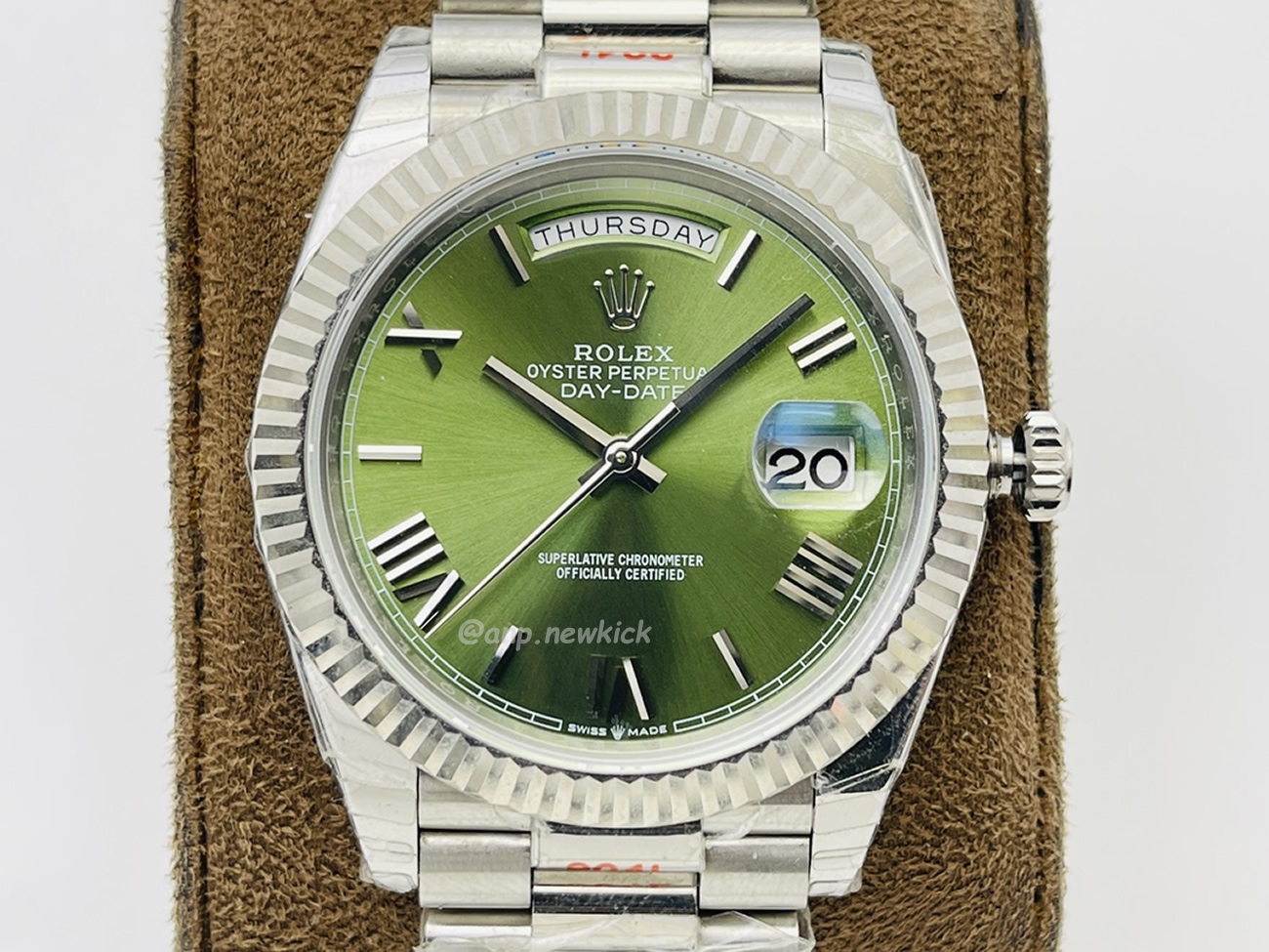 Rolex Day Date Olive Green 228239 0033 (6) - newkick.cc