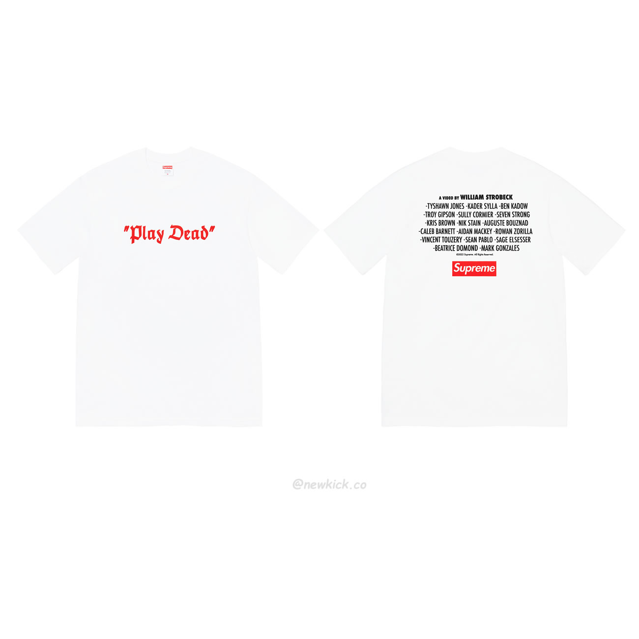 Supreme 22fw Play Dead Tee (1) - newkick.cc