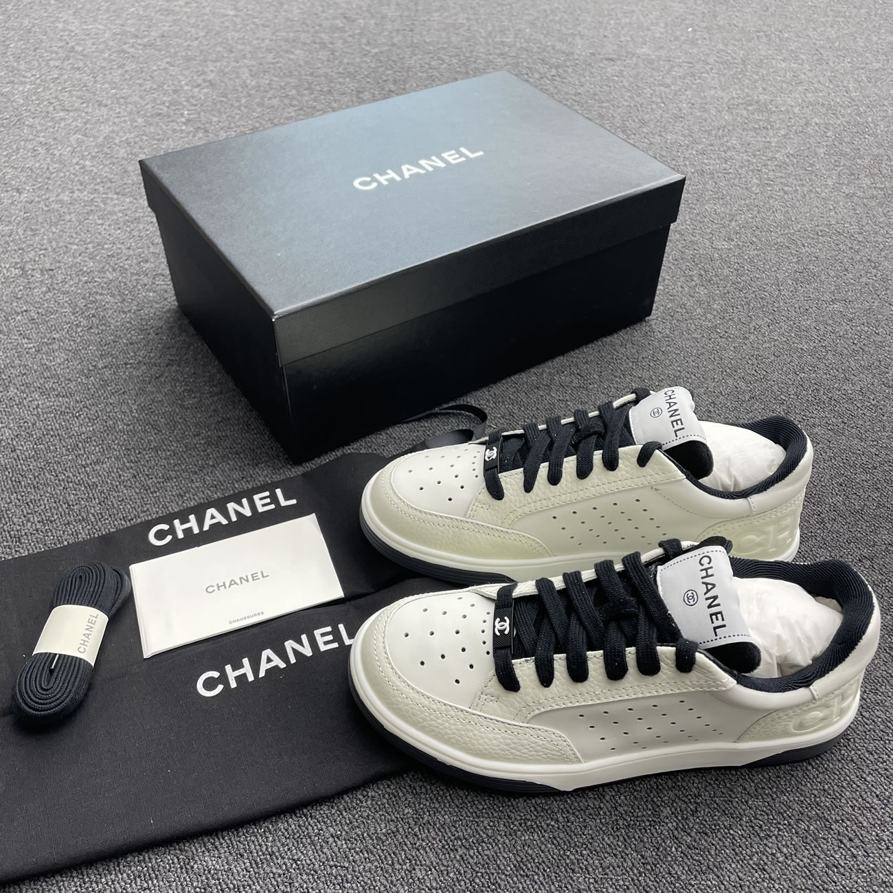 Chanel 22p Trainer White Black Burgundy Light Pink Blue (28) - newkick.cc