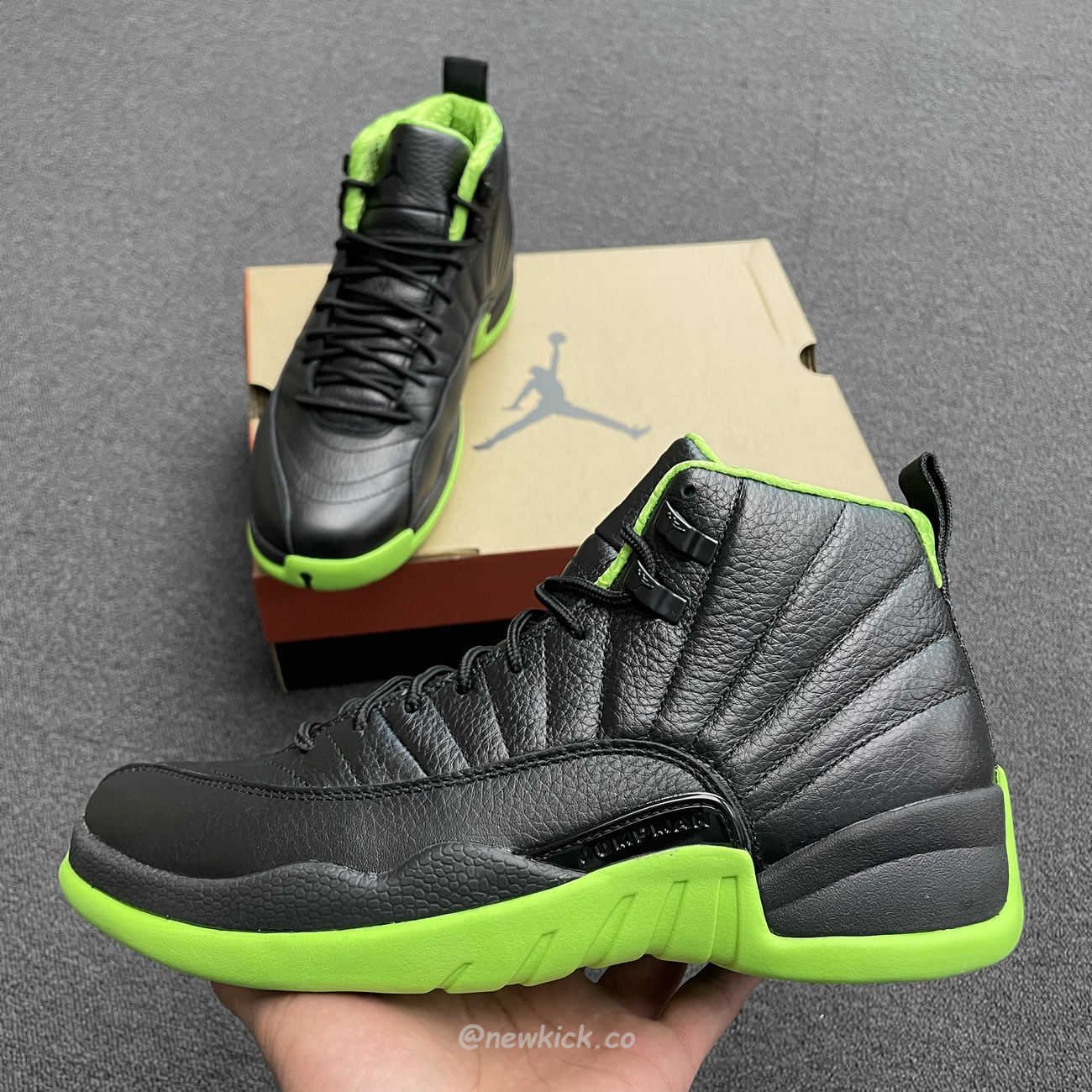 Air Jordan 12 Retro Black Green 280days Of Flight (4) - newkick.cc