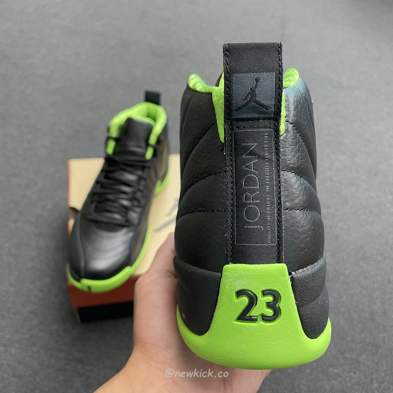 Air Jordan 12 Retro Black Green 280days Of Flight (7) - newkick.cc