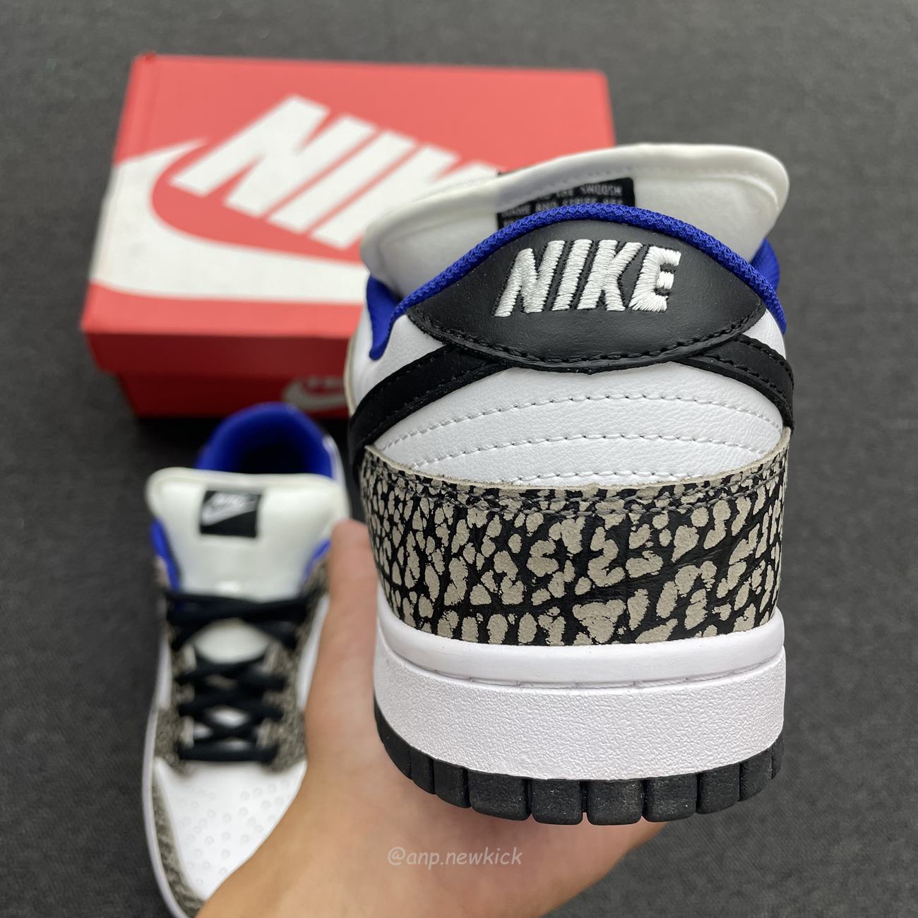 Nike Sb Dunk Low Supreme White Cement 304292 001 (4) - newkick.cc