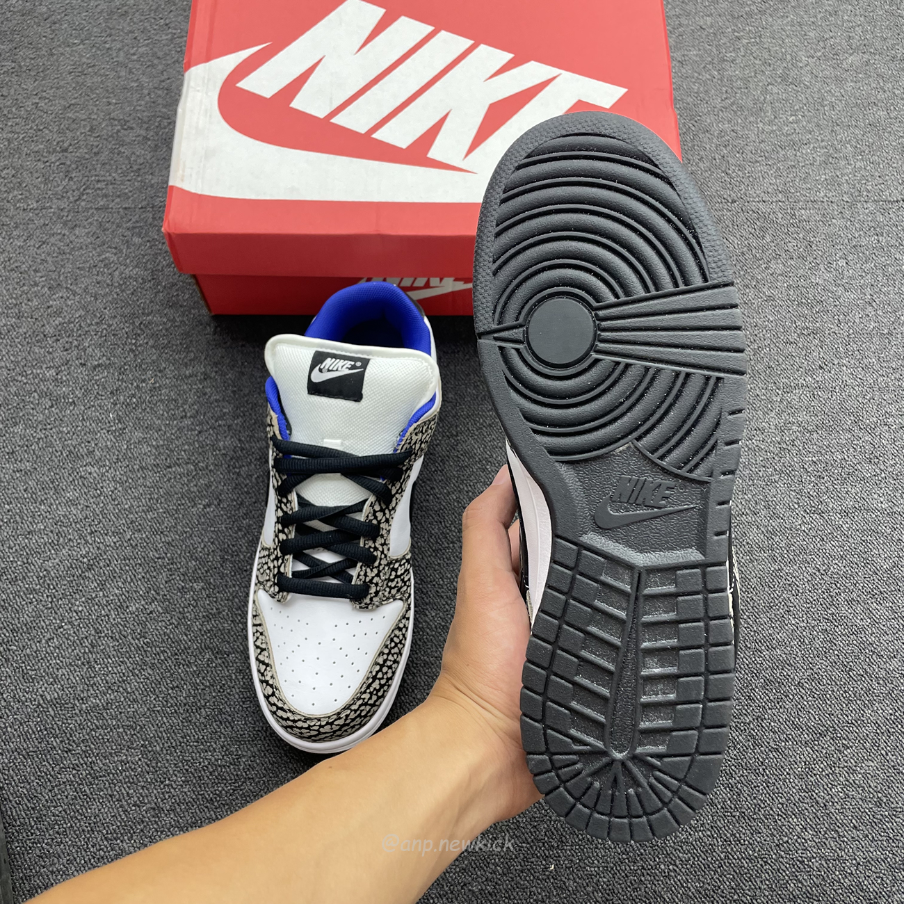 Nike Sb Dunk Low Supreme White Cement 304292 001 (8) - newkick.cc