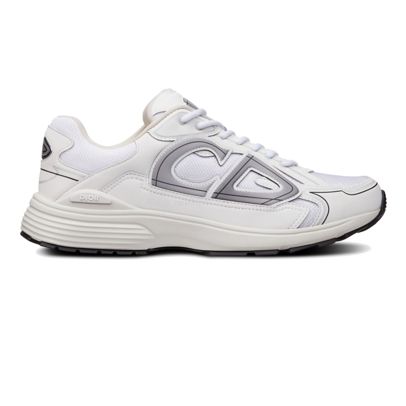 Dior B30 Microfiber Mesh White Grey 3sn279zndh000 (1) - newkick.cc