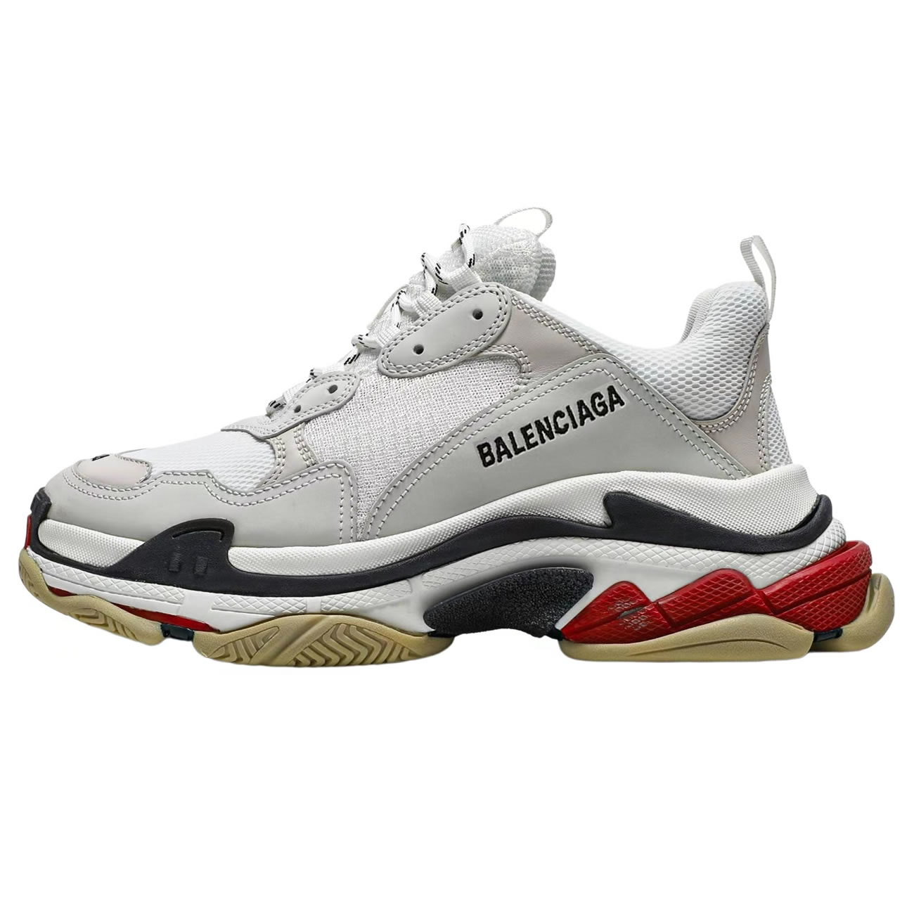 Balenciaga Triple S White Black Red 533882w09e19000 (1) - newkick.cc