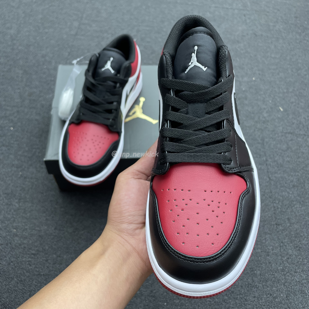 Air Jordan 1 Low Bred Toe 553558 612 (10) - newkick.cc