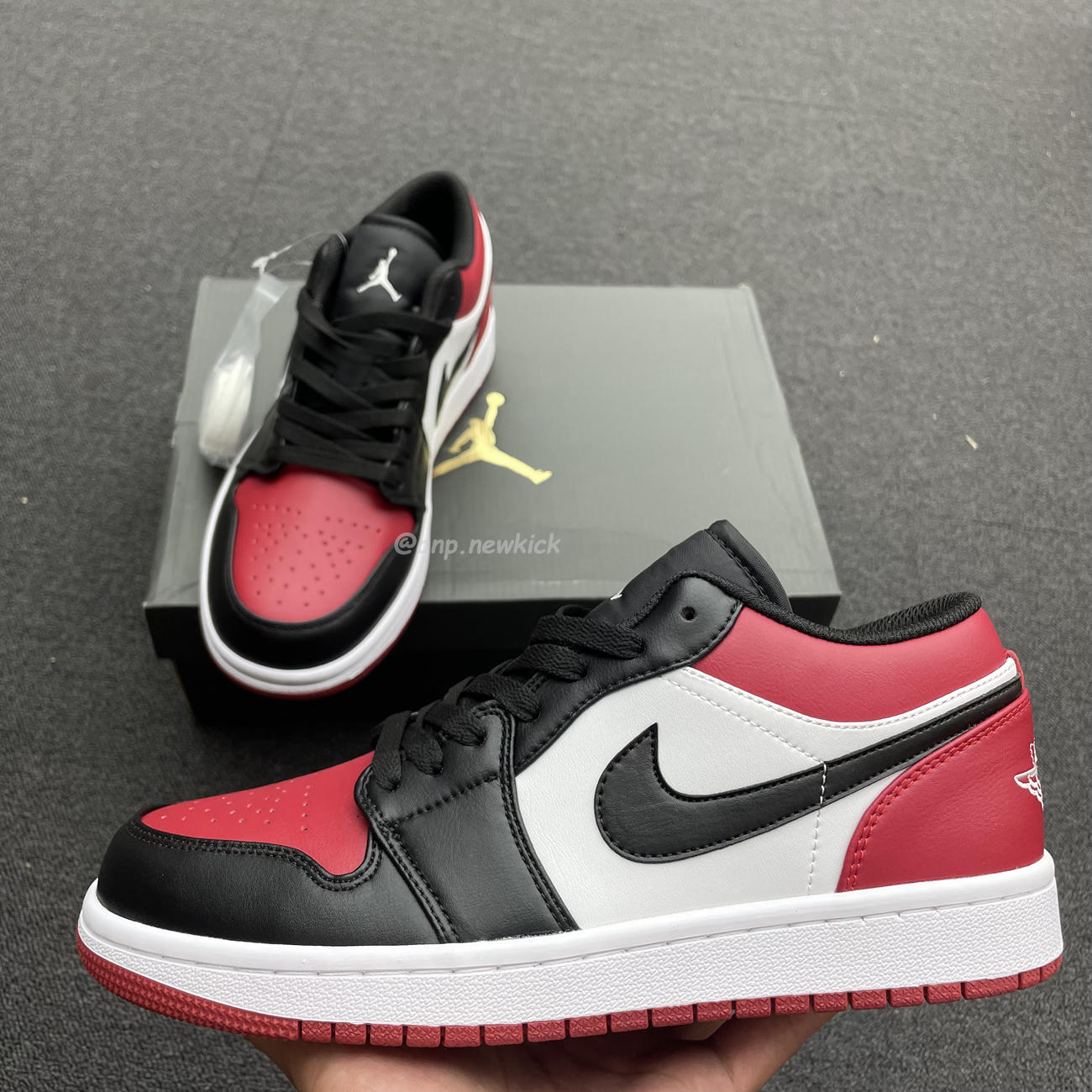 Air Jordan 1 Low Bred Toe 553558 612 (12) - newkick.cc