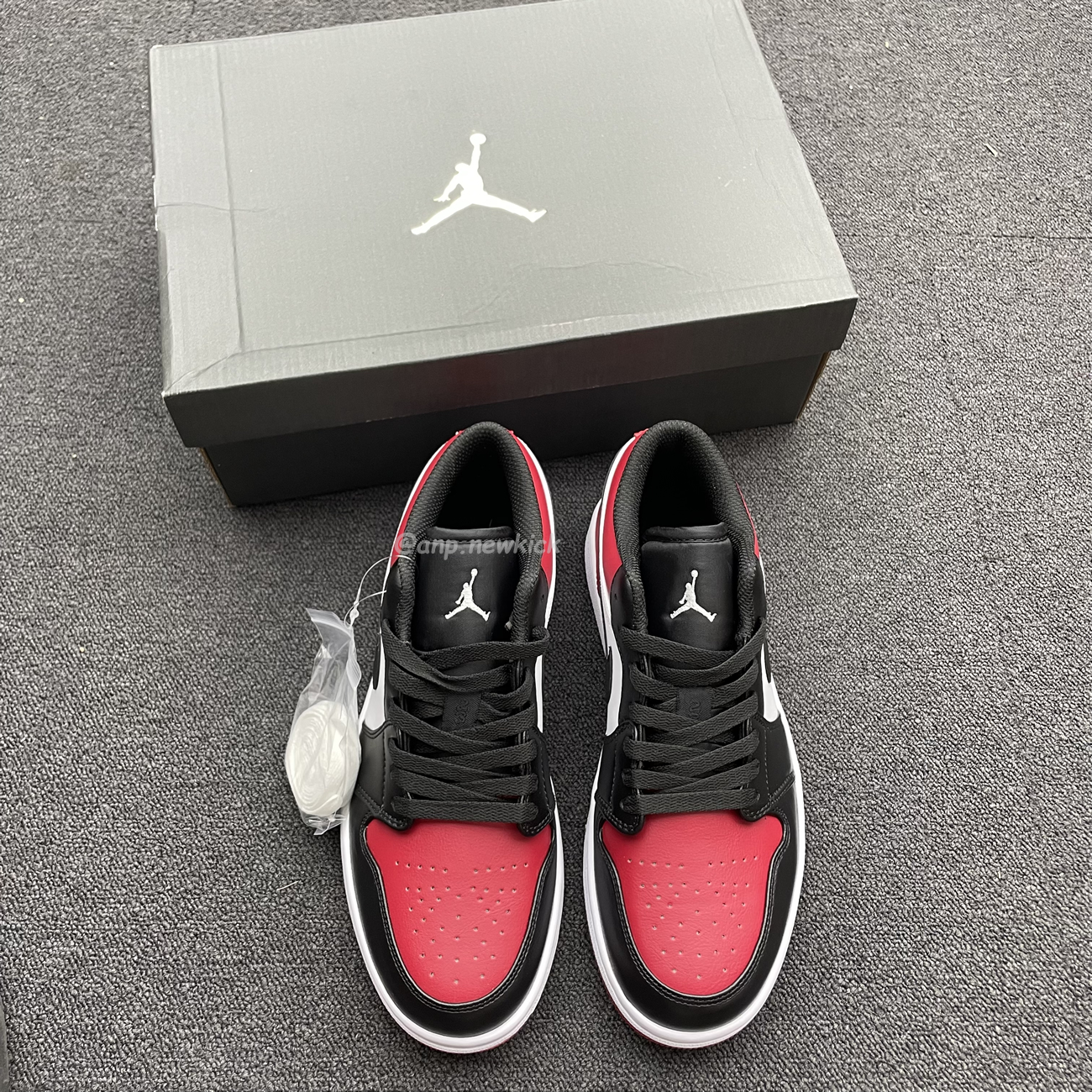 Air Jordan 1 Low Bred Toe 553558 612 (13) - newkick.cc