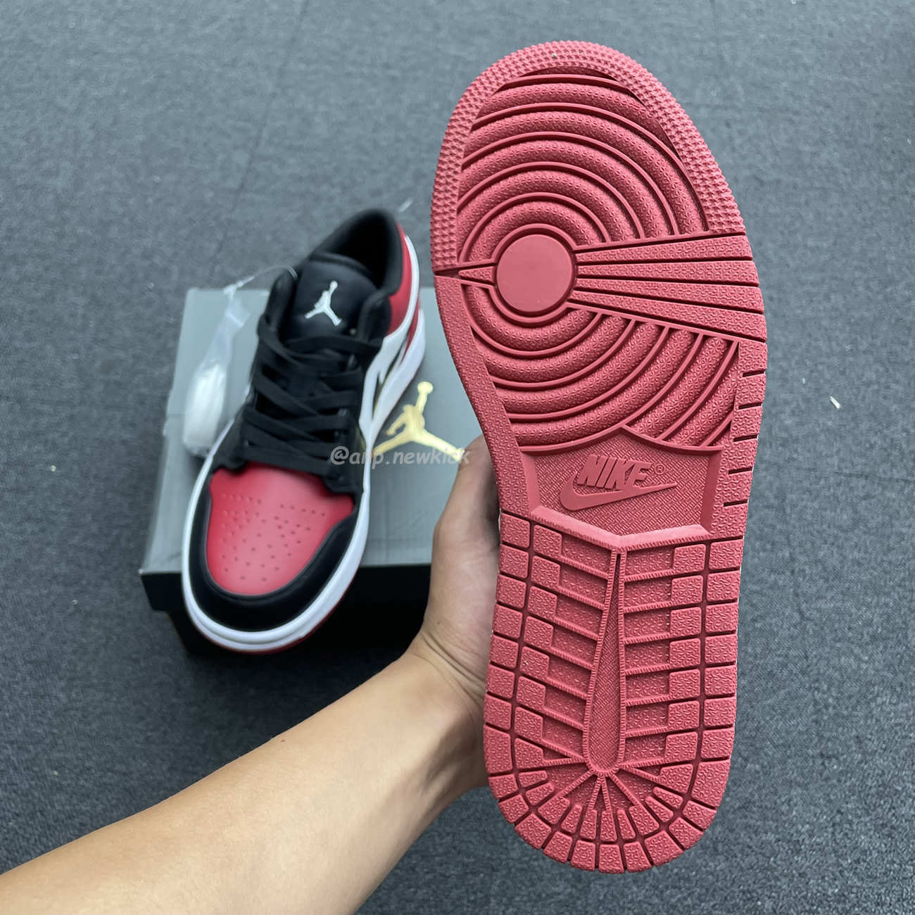 Air Jordan 1 Low Bred Toe 553558 612 (6) - newkick.cc