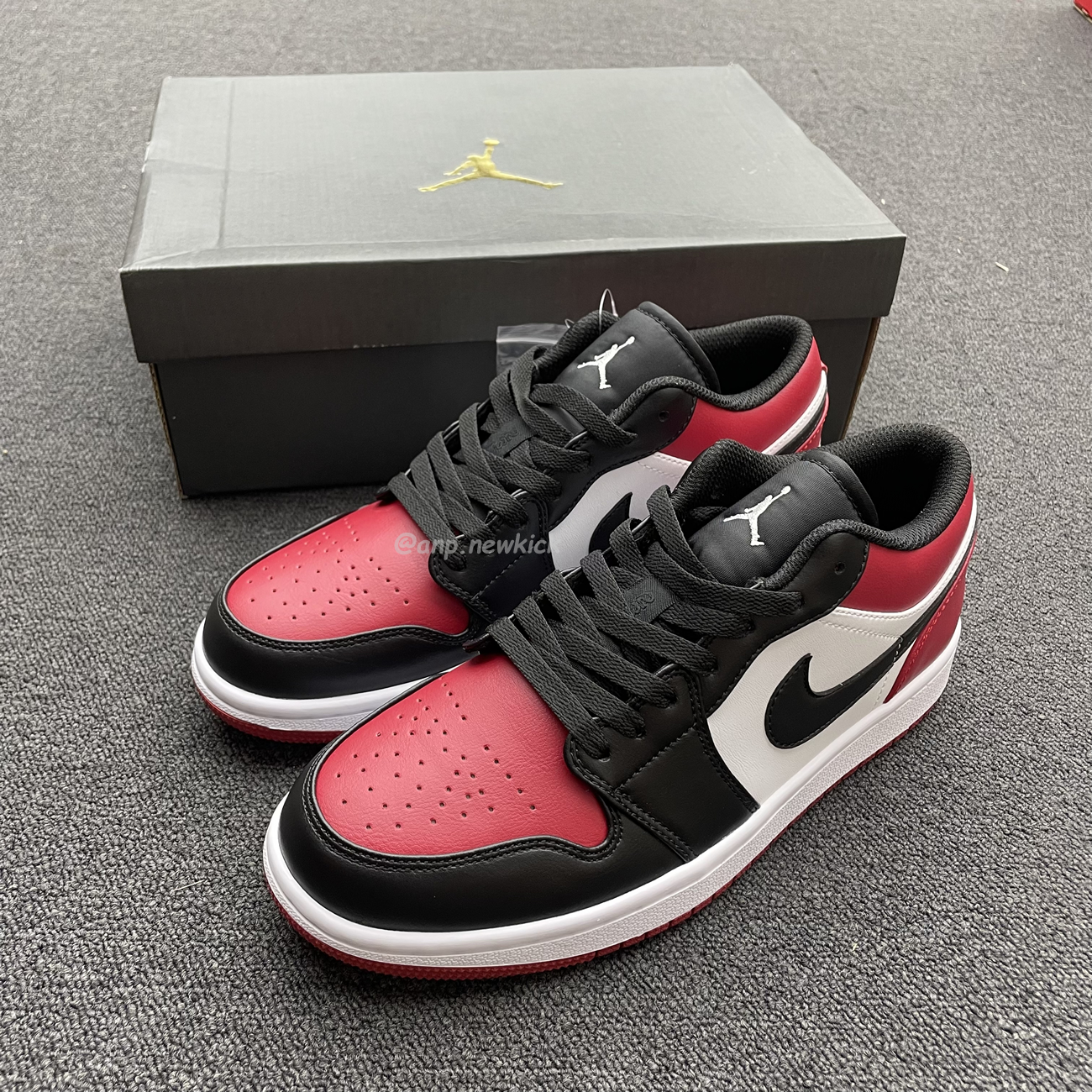 Air Jordan 1 Low Bred Toe 553558 612 (7) - newkick.cc