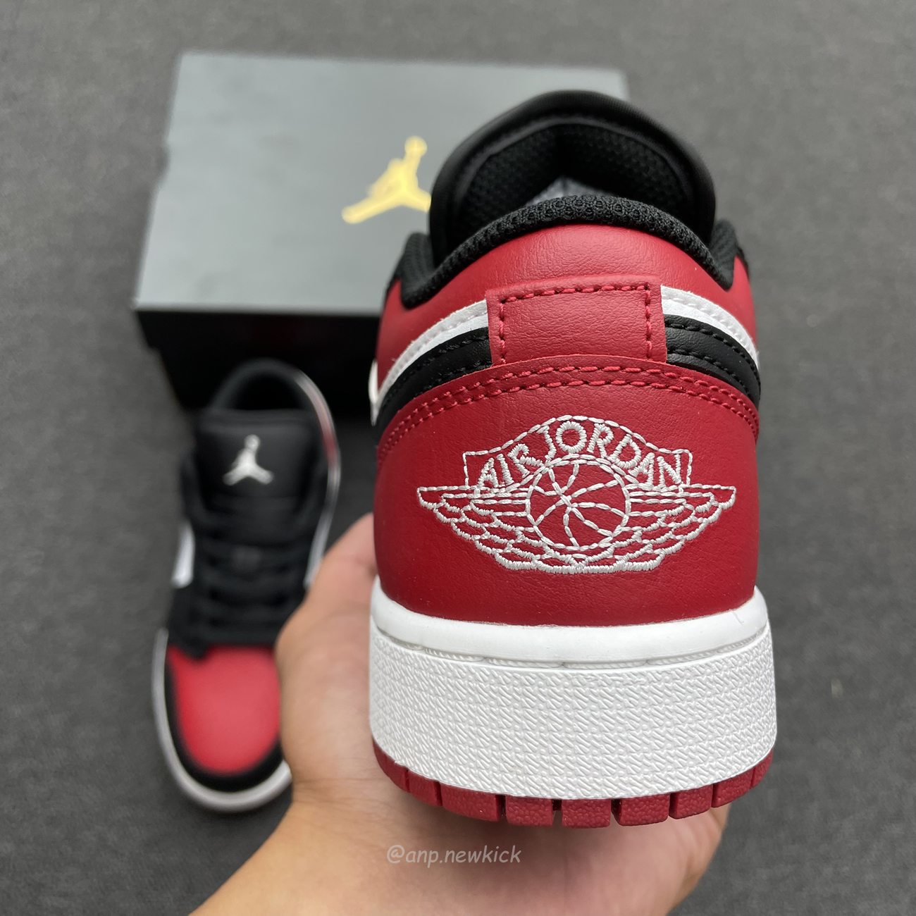 Air Jordan 1 Low Bred Toe Gs 553560 612 (10) - newkick.cc