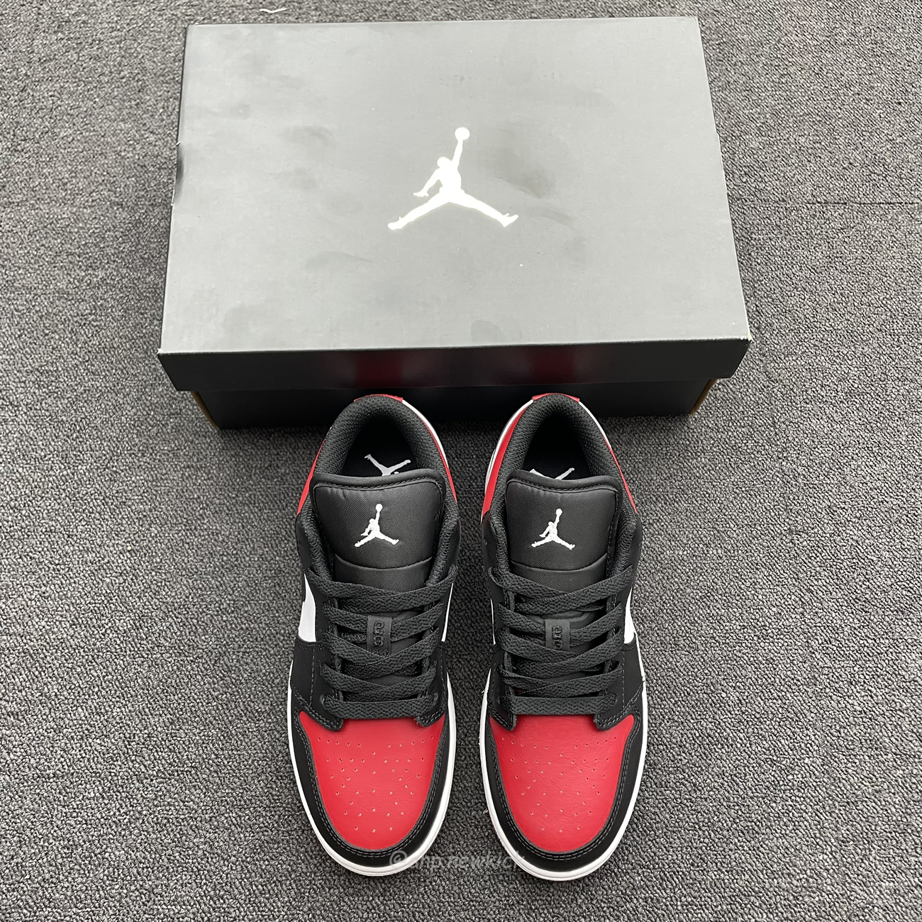 Air Jordan 1 Low Bred Toe Gs 553560 612 (14) - newkick.cc