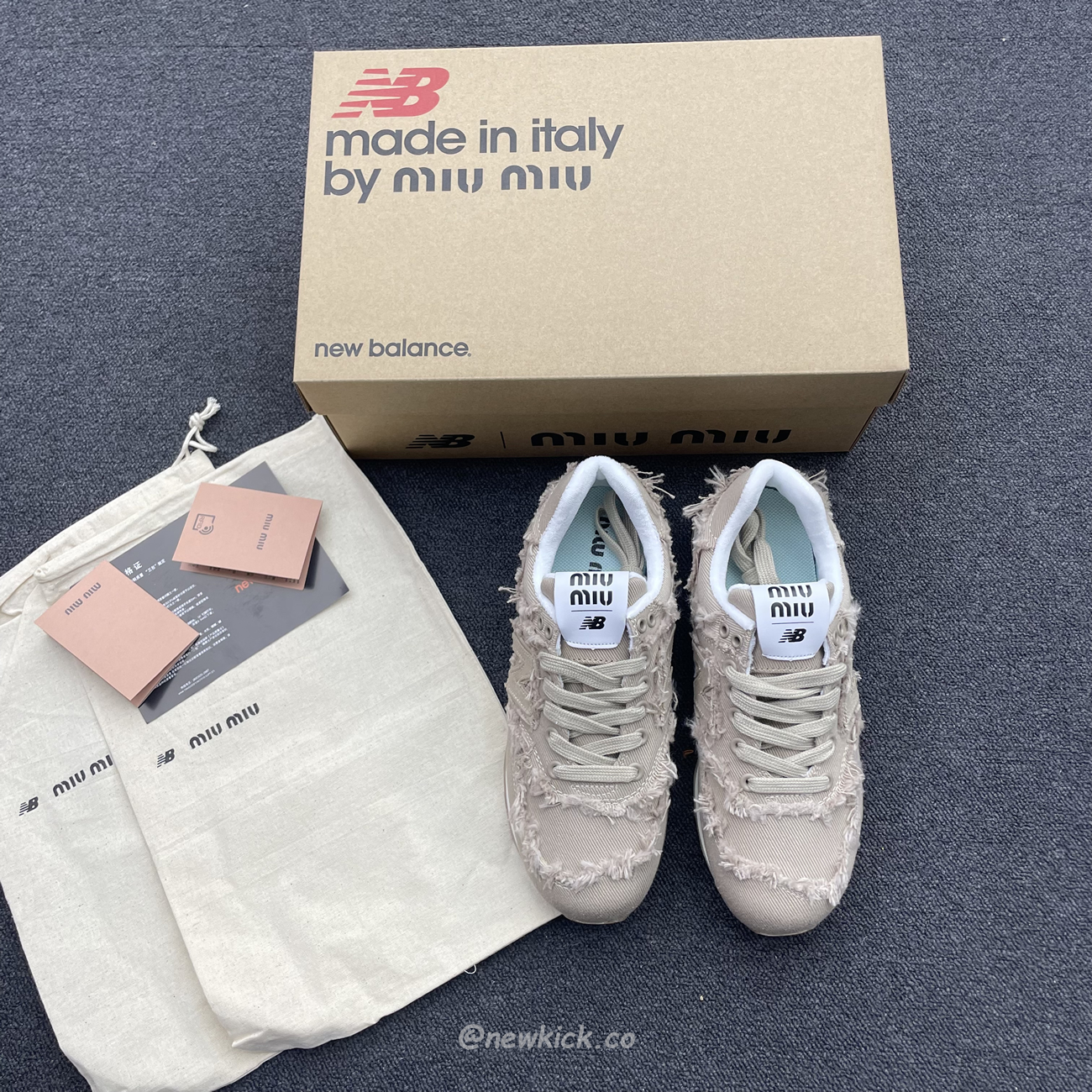 New Balance 574 Miu Miu Denim Colonial Beige (2) - newkick.cc