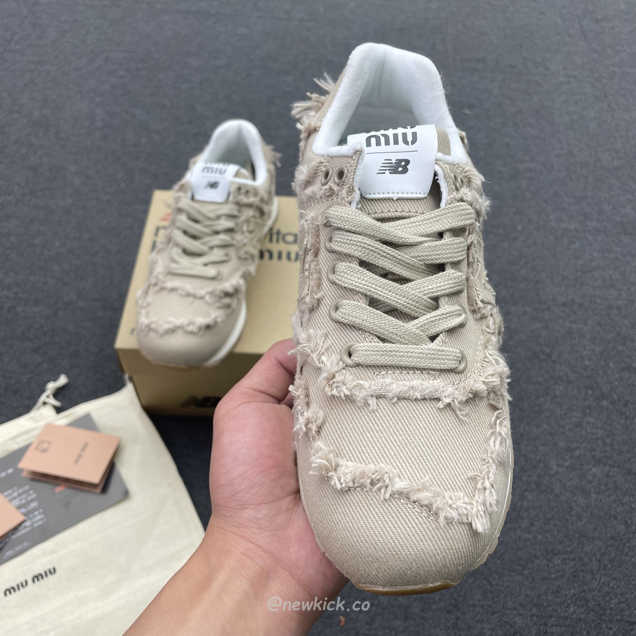 New Balance 574 Miu Miu Denim Colonial Beige (6) - newkick.cc