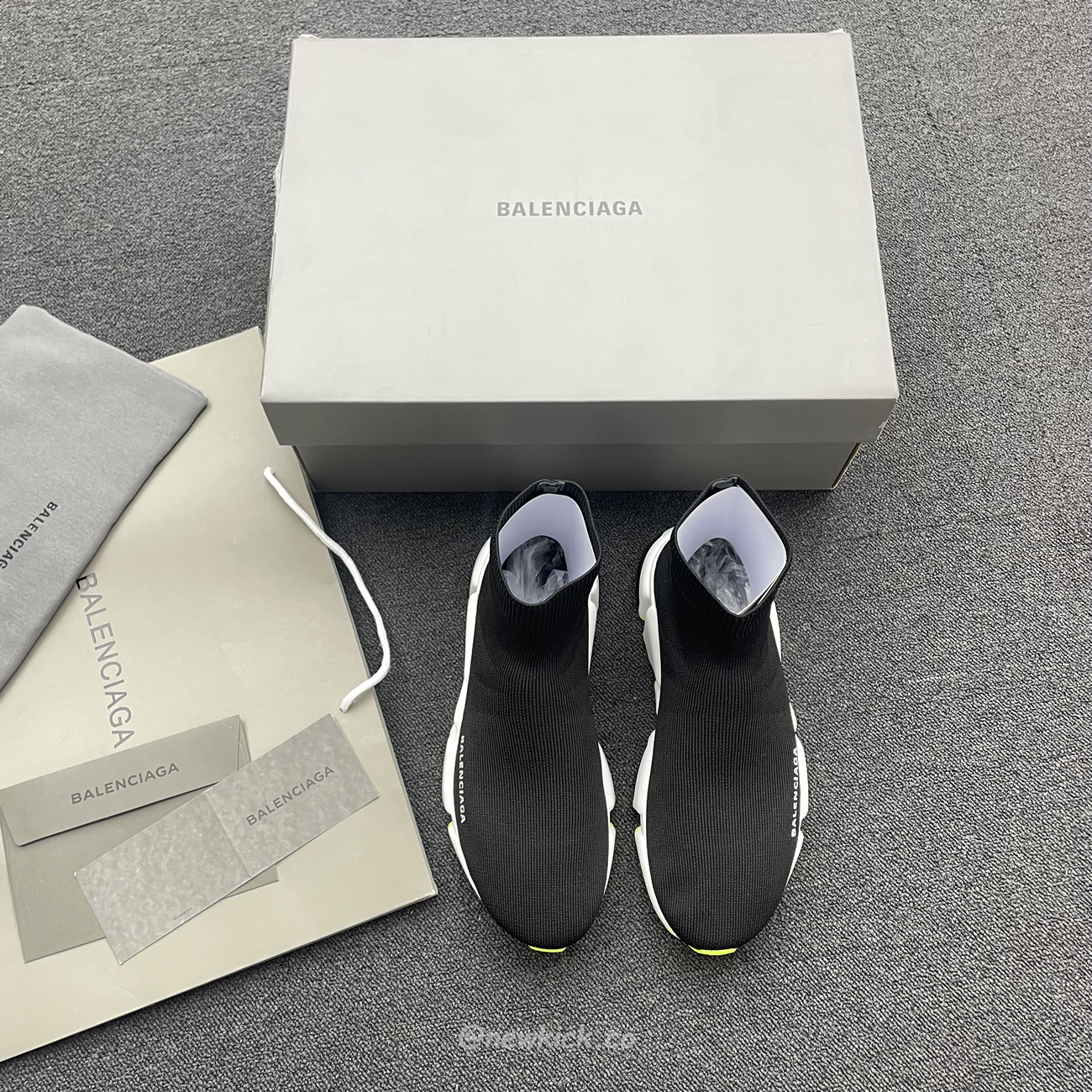 Balenciaga Speed Trainer Black Yellow 587280w17041016 (13) - newkick.cc