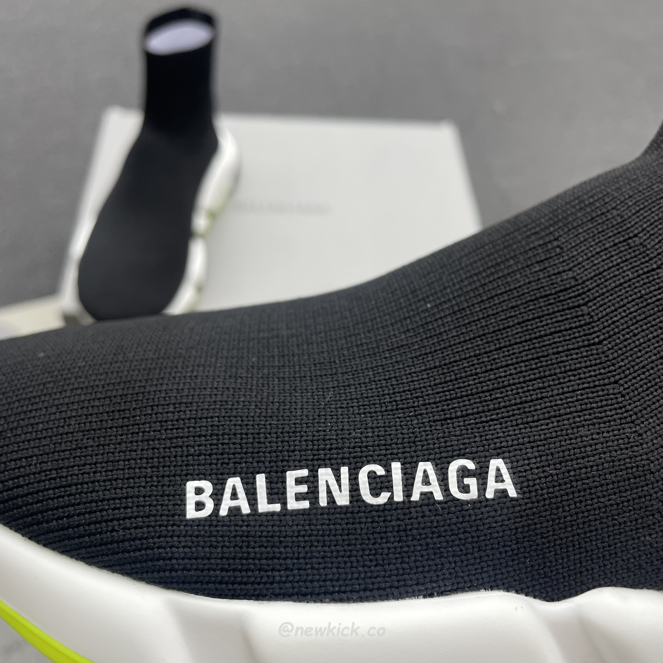 Balenciaga Speed Trainer Black Yellow 587280w17041016 (5) - newkick.cc