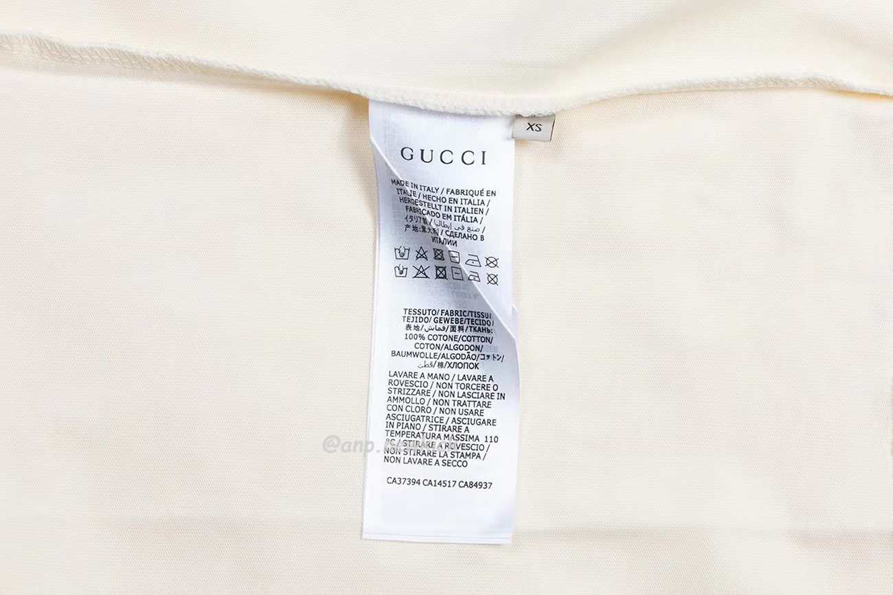 Gucci Xjdvi Emrboidery T Shirt White 673710 (12) - newkick.cc