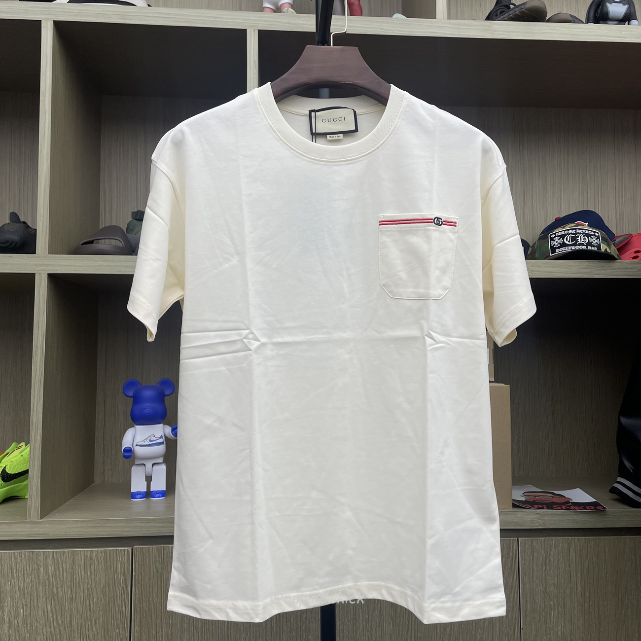 Gucci Xjdvi Emrboidery T Shirt White 673710 (4) - newkick.cc