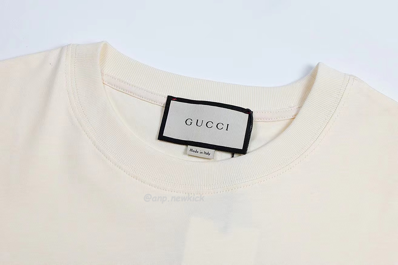 Gucci Xjdvi Emrboidery T Shirt White 673710 (7) - newkick.cc