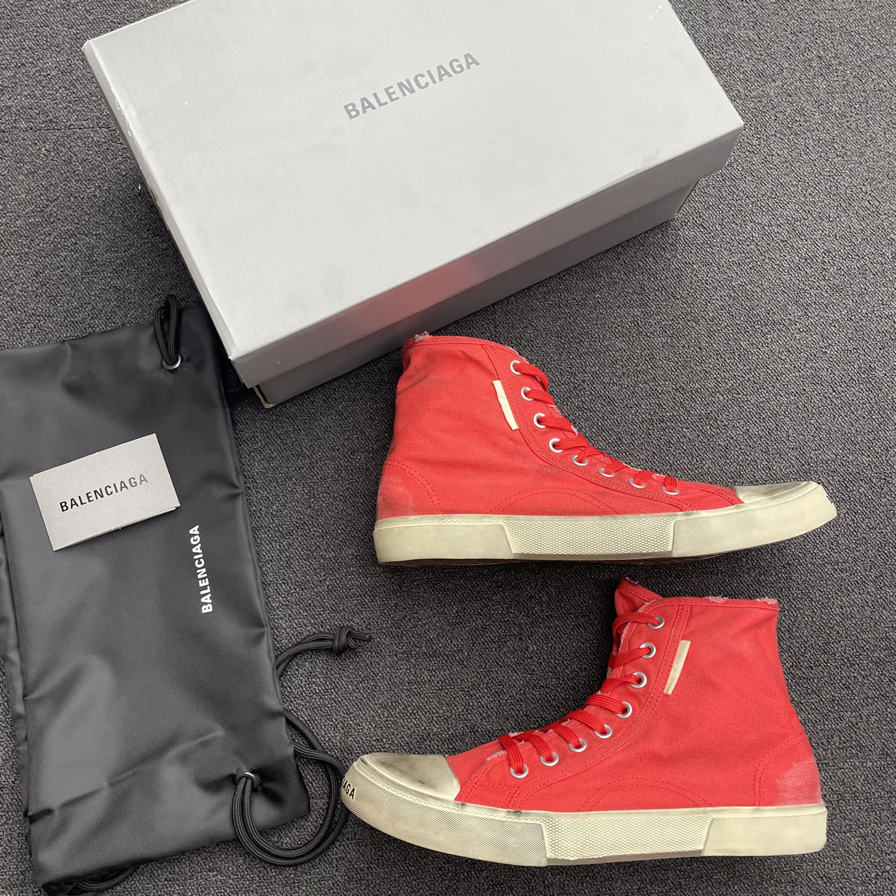 Balenciaga Paris High Top Black 688752w3rc11090 (13) - newkick.cc