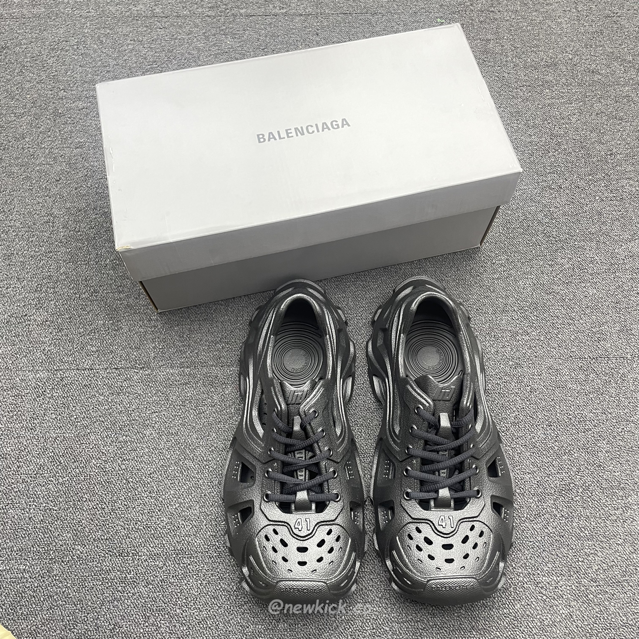 Balenciaga Hd Lace Up Black Beige (10) - newkick.cc