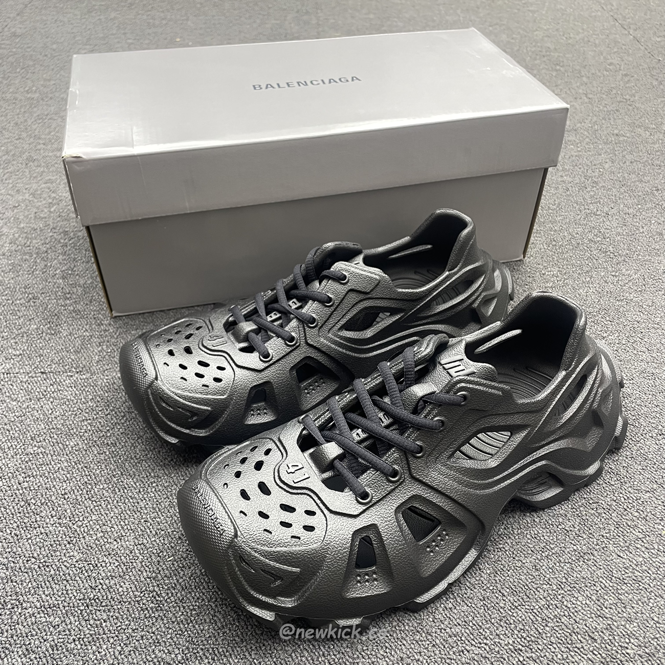 Balenciaga Hd Lace Up Black Beige (18) - newkick.cc