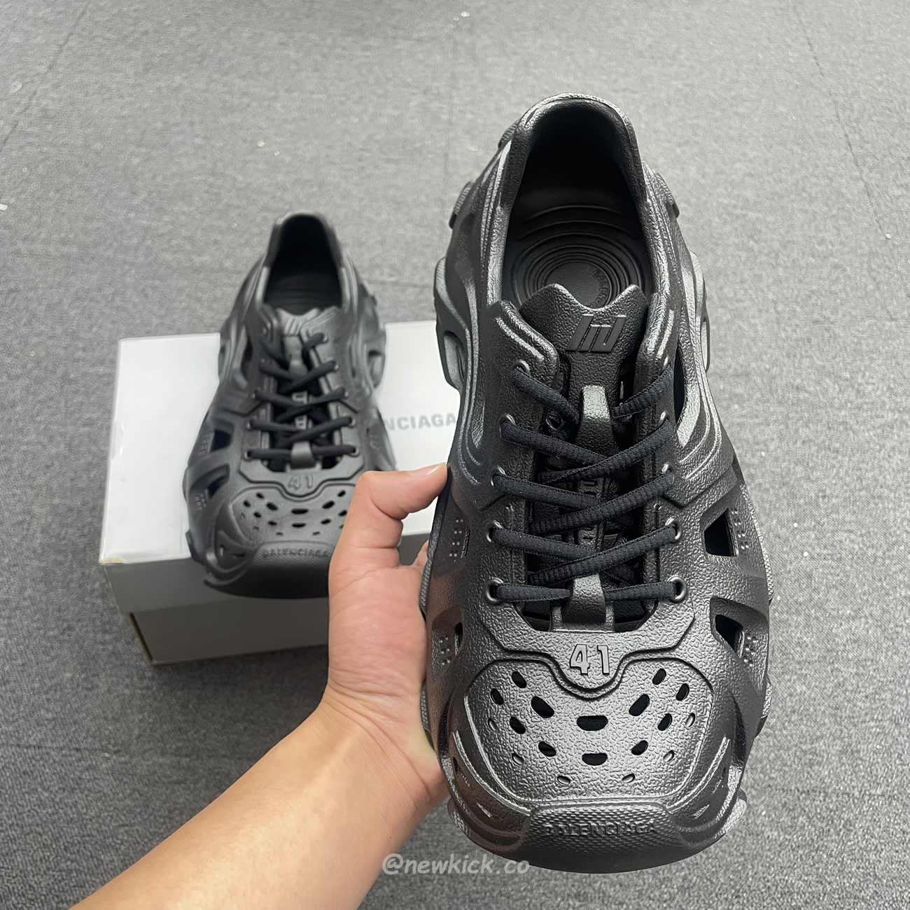 Balenciaga Hd Lace Up Black Beige (7) - newkick.cc