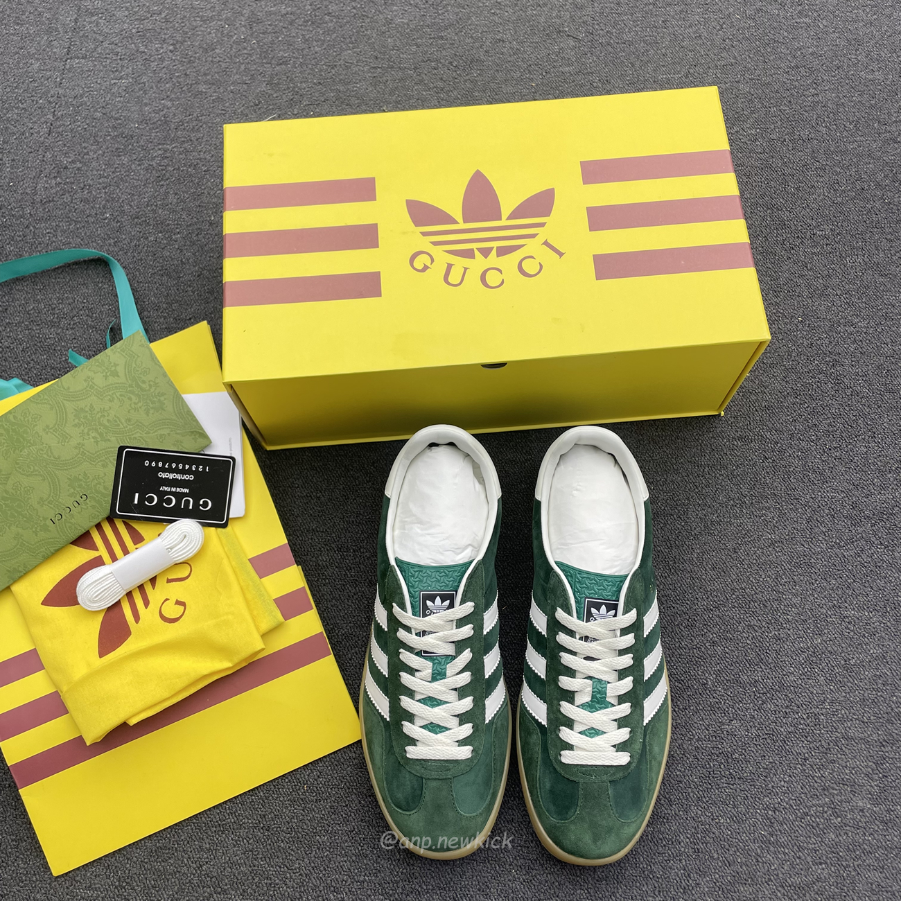 Adidas Gazelle Collegiate Green White Gum 707861utt109060 (7) - newkick.cc