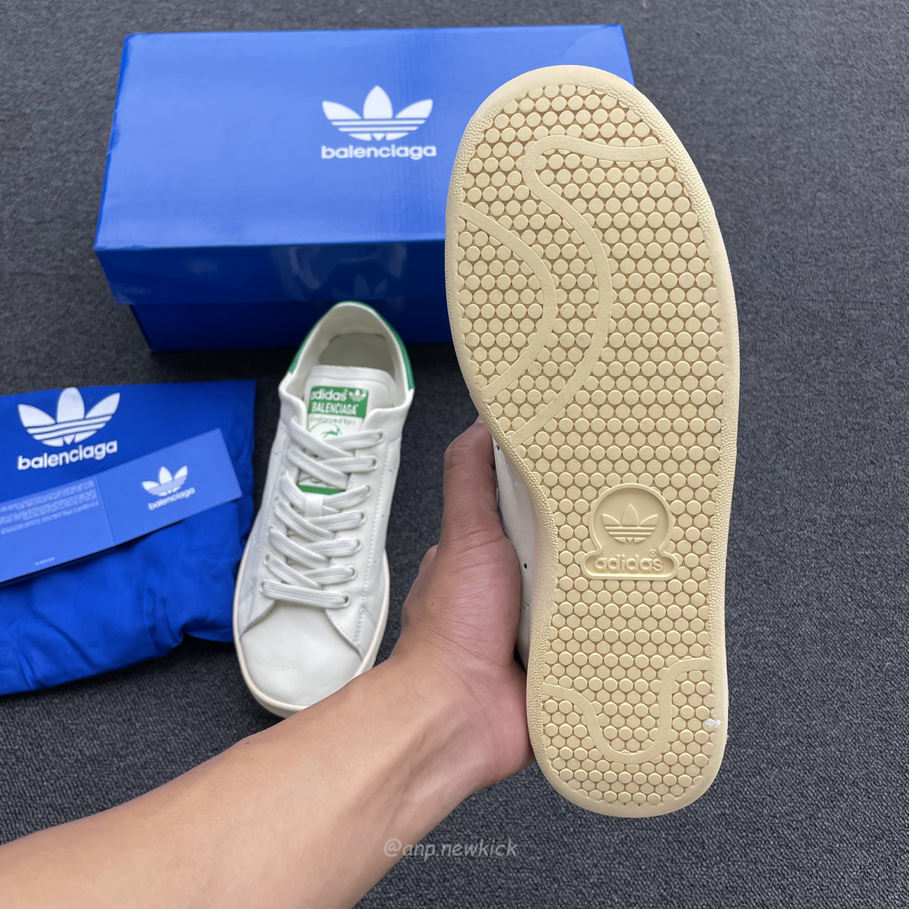 Adidas X Balenciaga Stan Smith Worn Out Off White Green 721835 Wbdv4 9703 (12) - newkick.cc