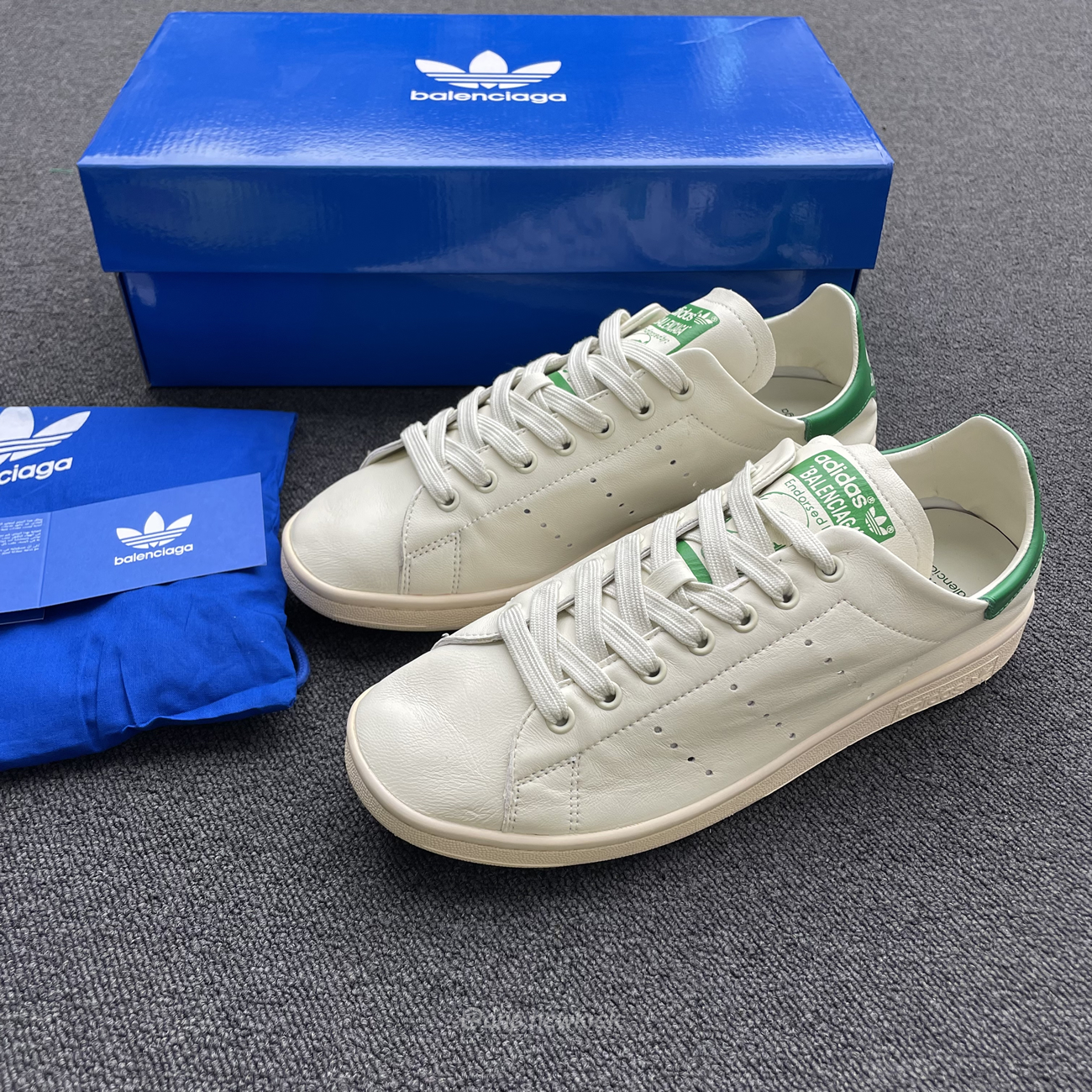 Adidas X Balenciaga Stan Smith Worn Out Off White Green 721835 Wbdv4 9703 (5) - newkick.cc