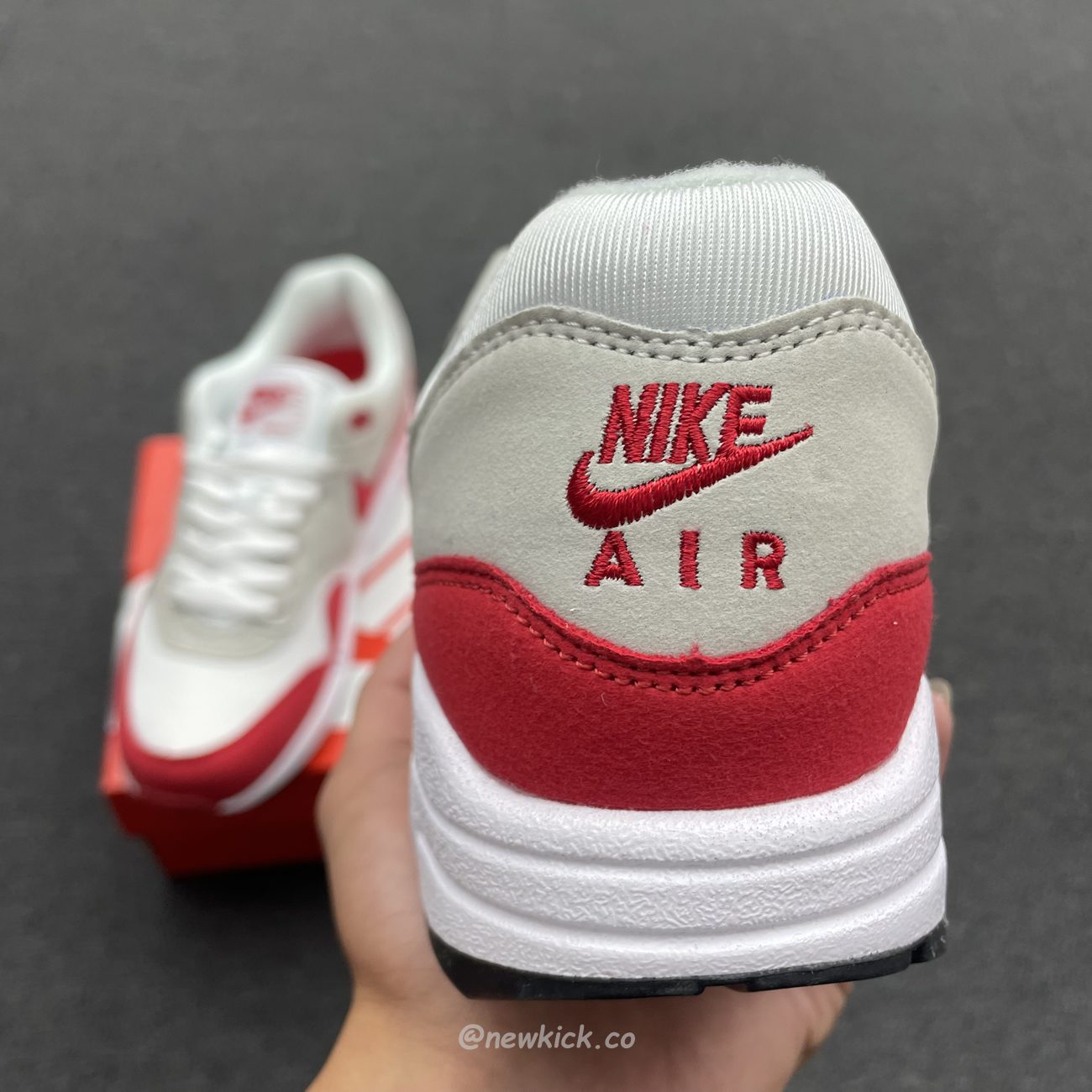 Nike Air Max 1 Anniversary Red 20172018 Restock Pair 908375 103(10) - newkick.cc