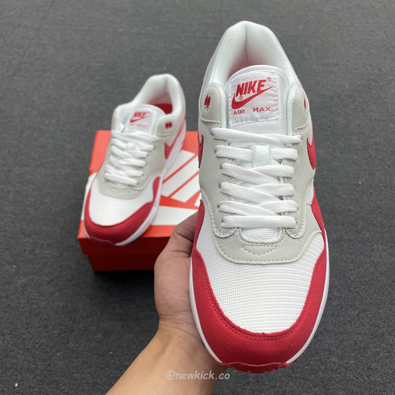 Nike Air Max 1 Anniversary Red 20172018 Restock Pair 908375 103(11) - newkick.cc