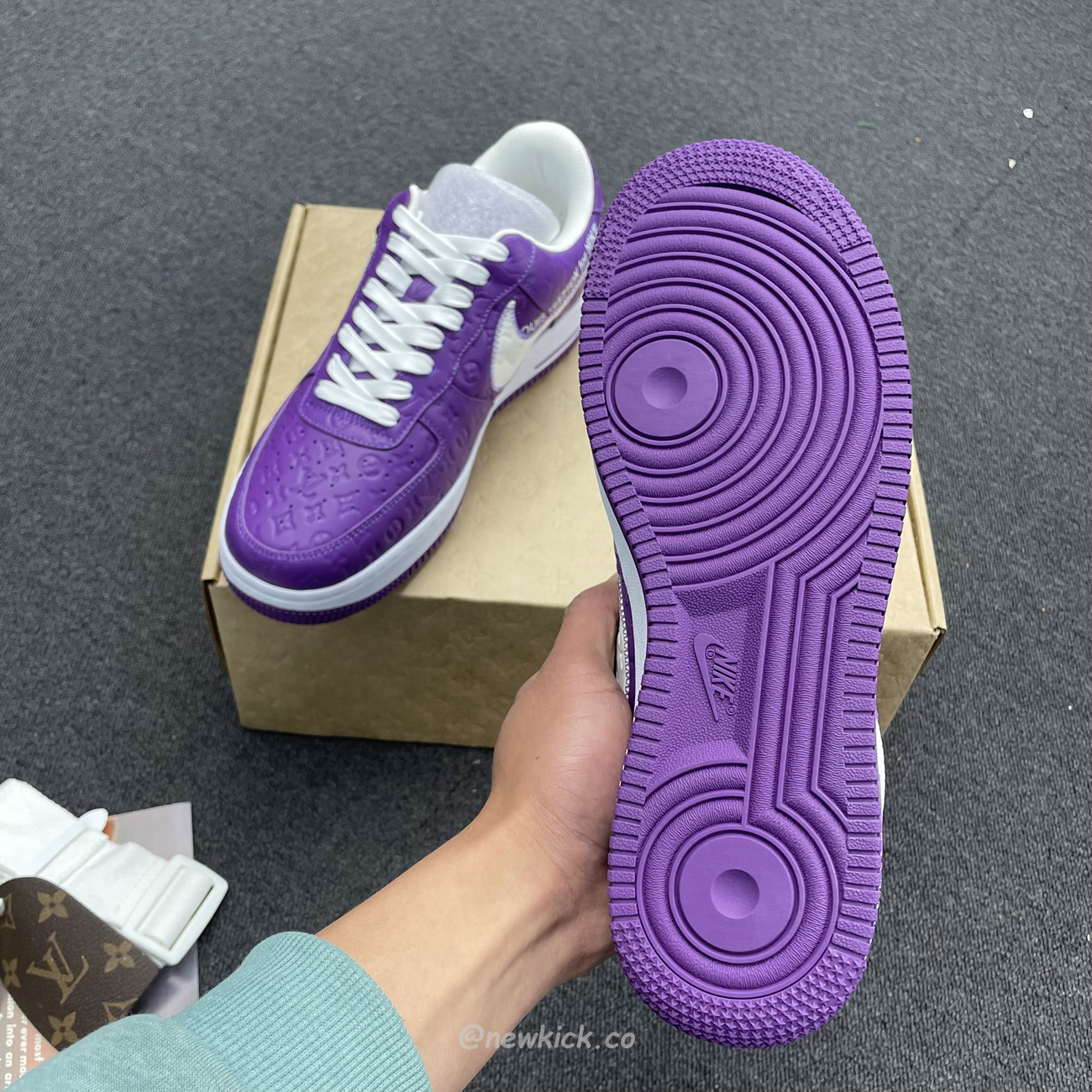 Lv X Nike Air Force 1 Low Purple (3) - newkick.cc