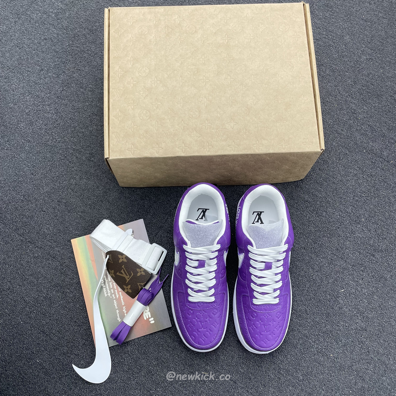 Lv X Nike Air Force 1 Low Purple (5) - newkick.cc