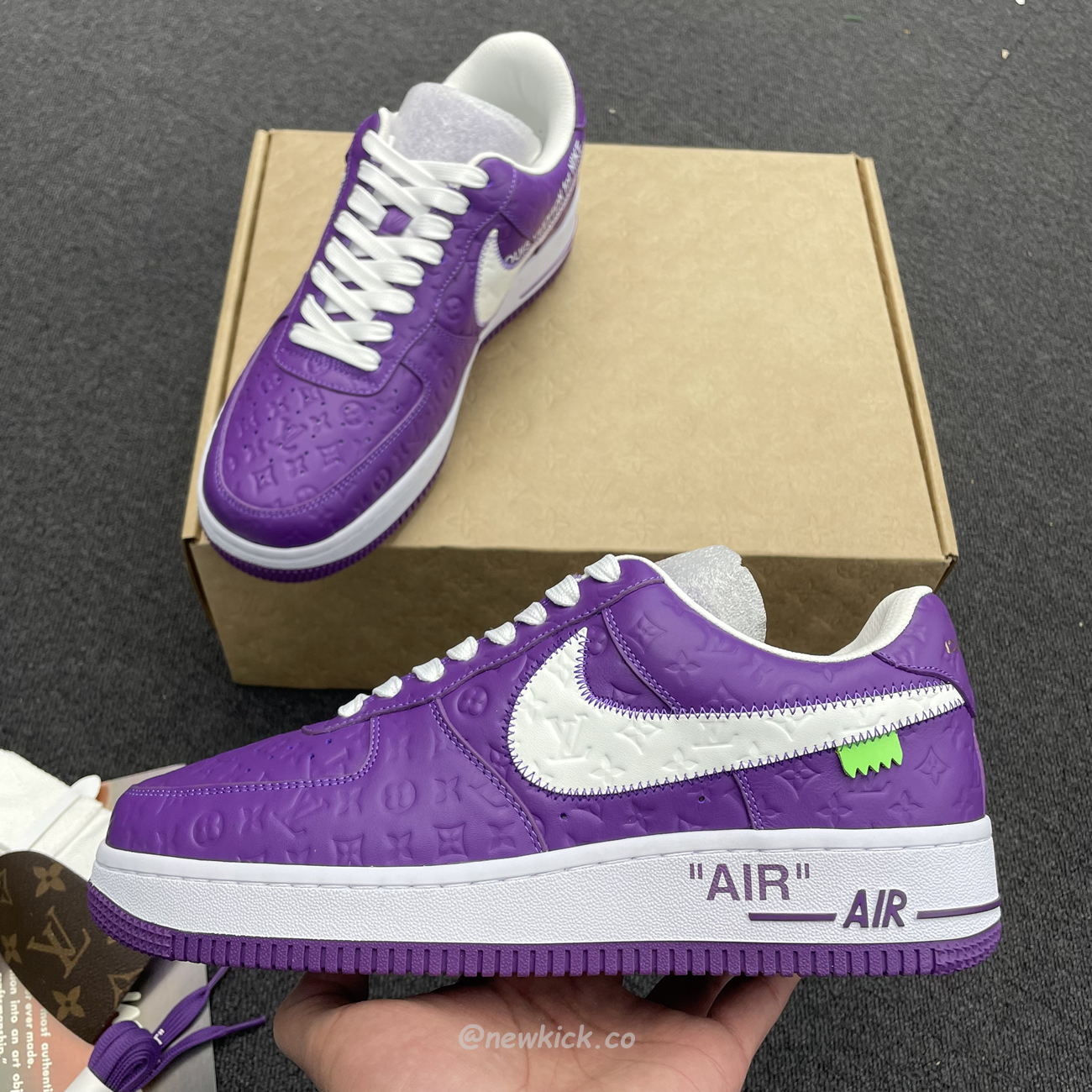 Lv X Nike Air Force 1 Low Purple (7) - newkick.cc