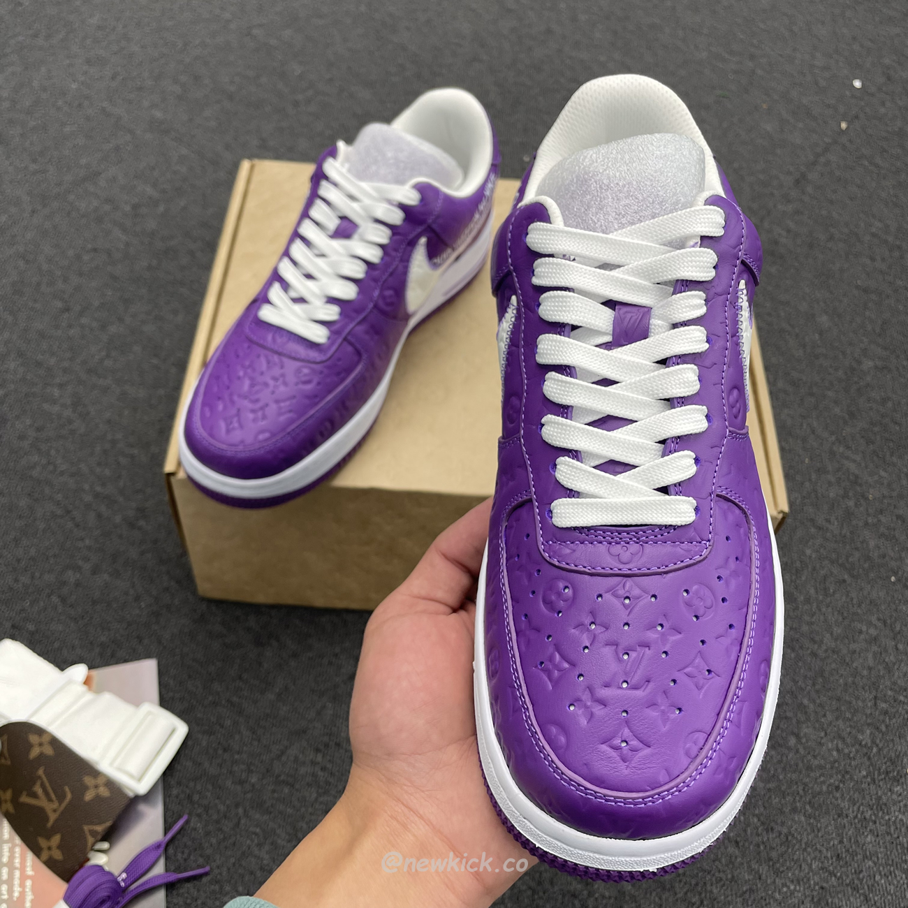 Lv X Nike Air Force 1 Low Purple (8) - newkick.cc