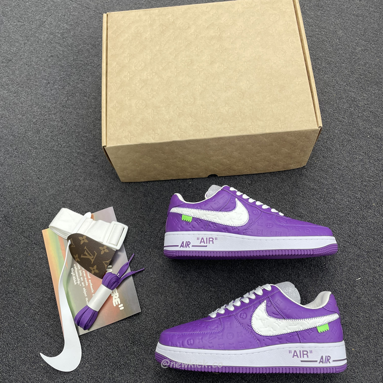 Lv X Nike Air Force 1 Low Purple (9) - newkick.cc