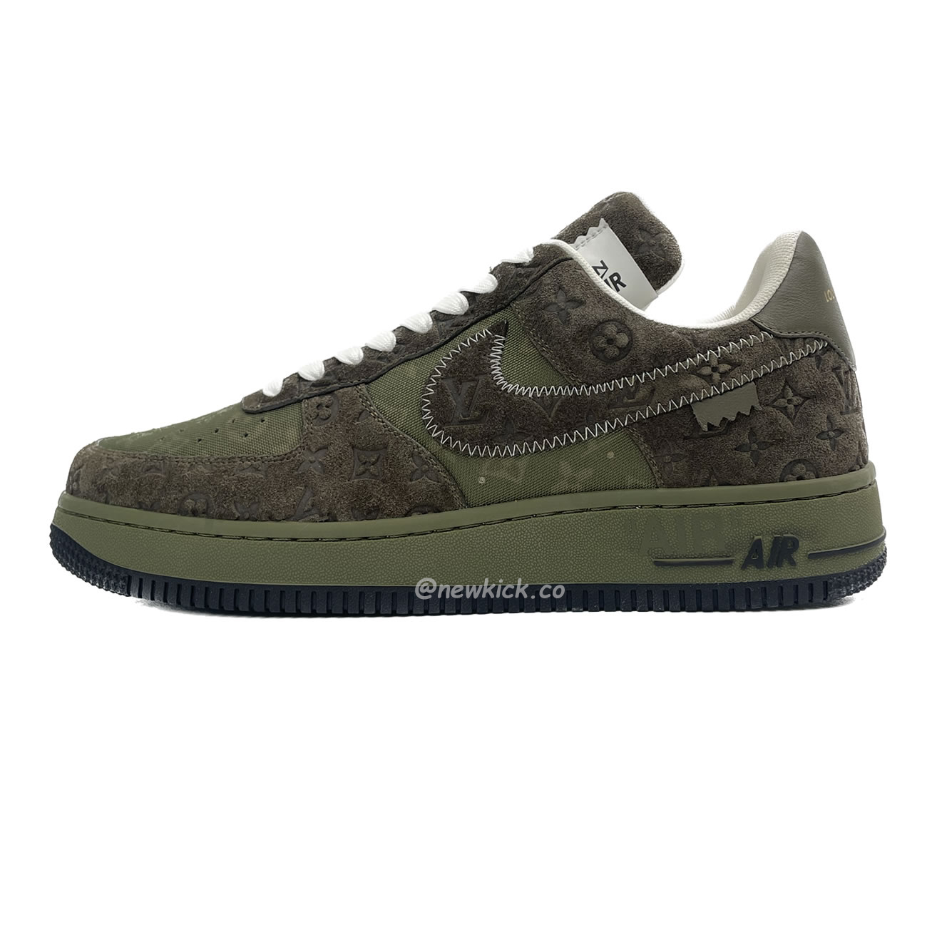 Lv X Nike Air Force 1 Low Green (1) - newkick.cc