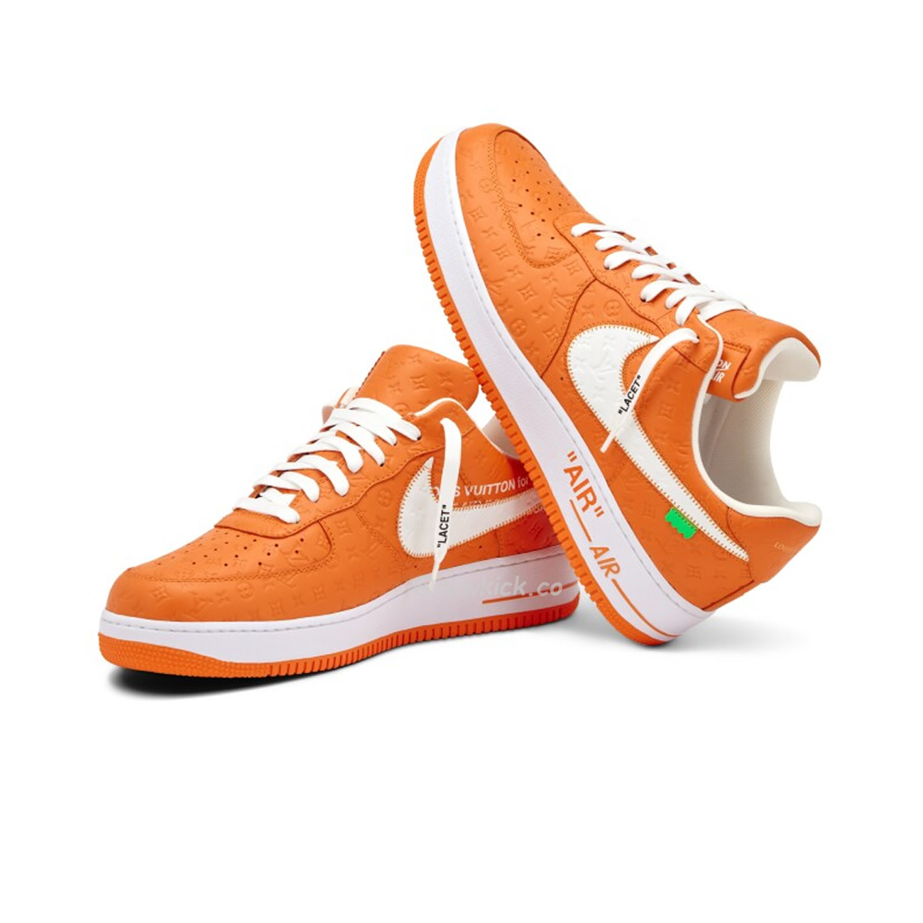 Lv X Nike Air Force 1 Low Orange (10) - newkick.cc