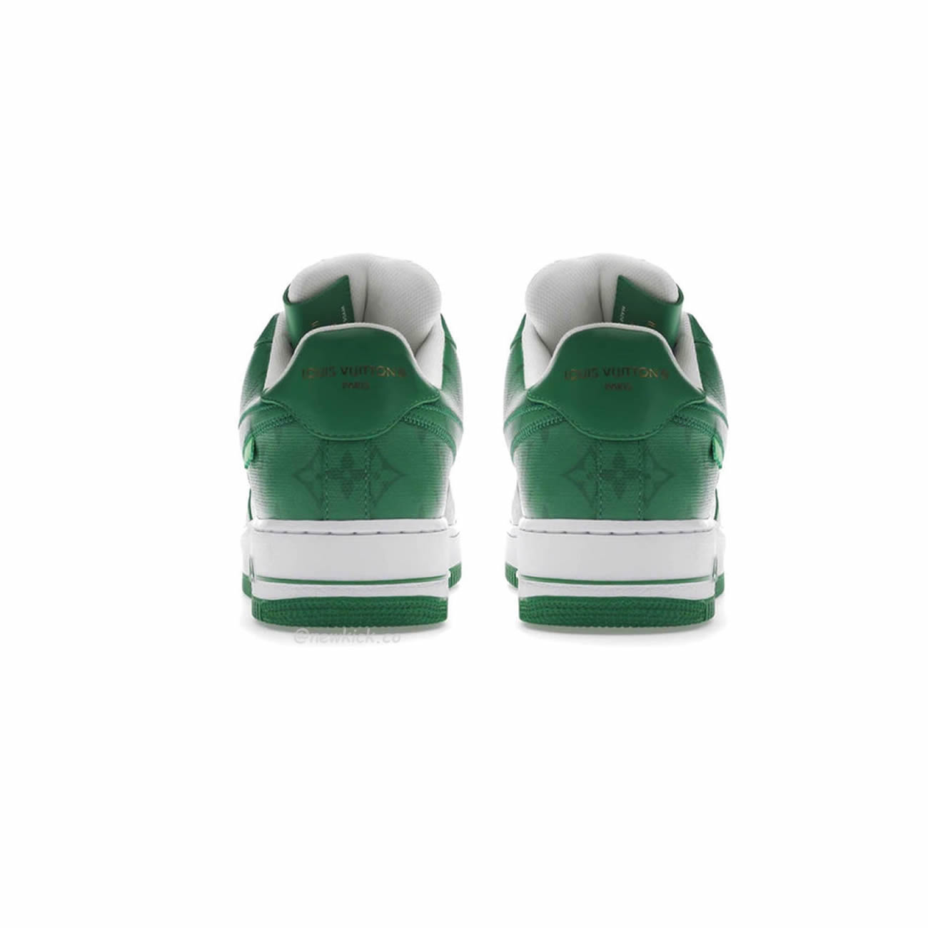 Louis Vuitton Nike Air Force 1 Low By Virgil Abloh White Green Royal (23) - newkick.cc