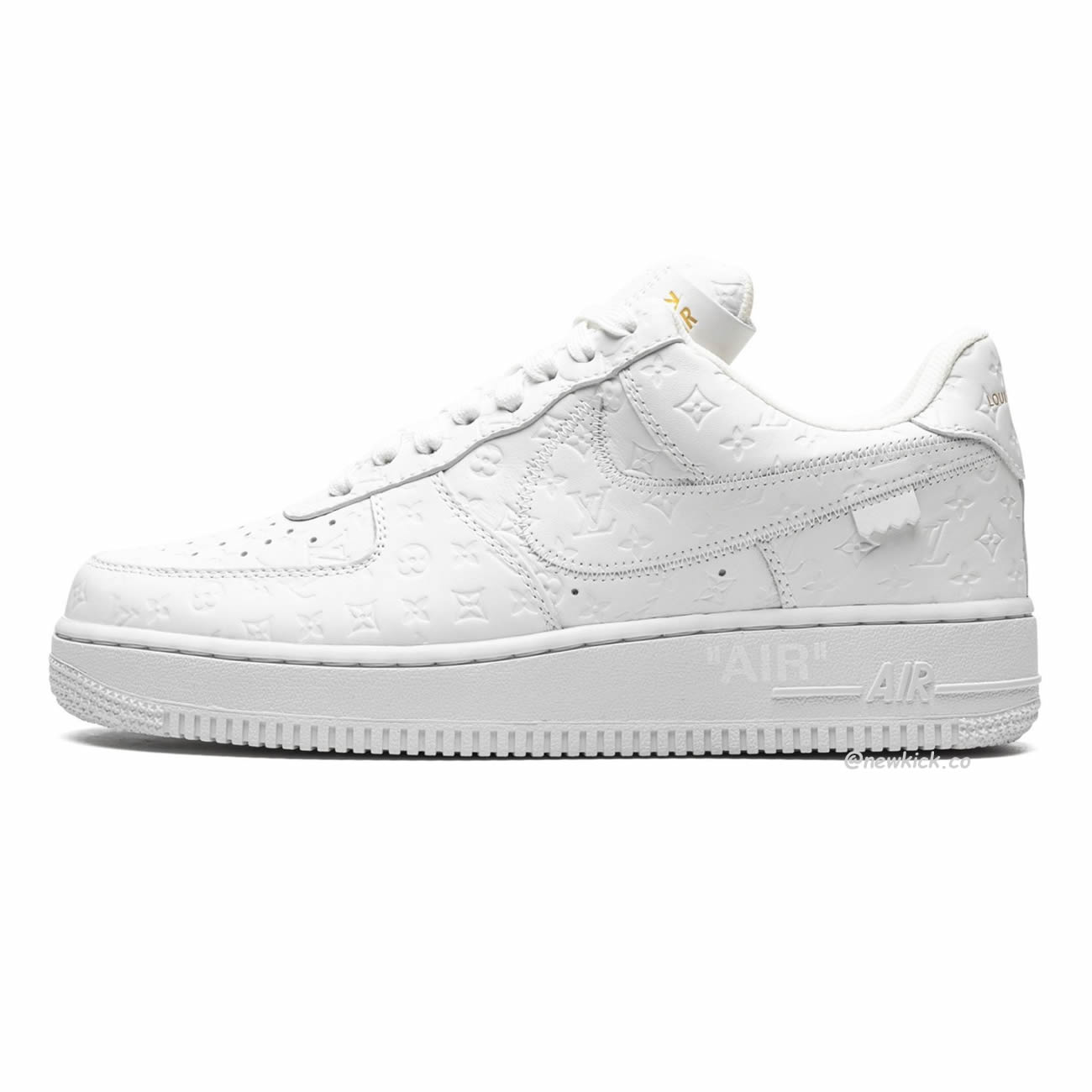 Louis Vuitton Nike Air Force 1 Low By Virgil Abloh White Green Royal (25) - newkick.cc